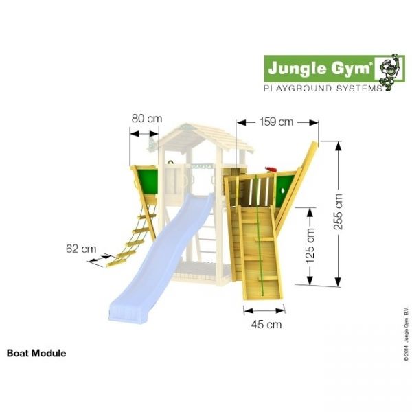 Jungle Gym Boat kerti játszótér modul