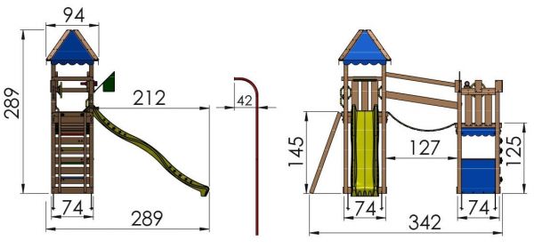 Jungle Gym Explorer kerti játszótér