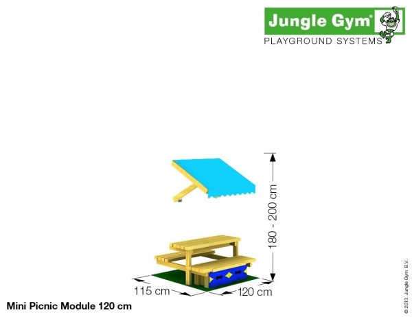 Jungle Gym Mini Picnic kerti játszótér modul 160