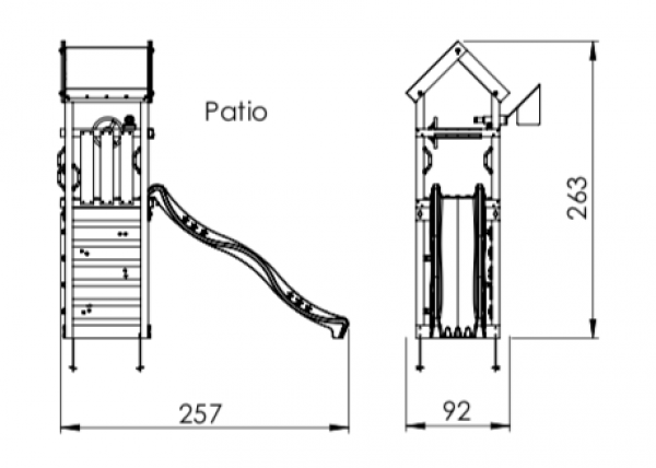 Jungle Gym Patio kerti játszótér
